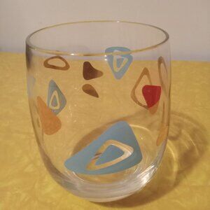 vintage amoeba mcm atomic boomerang shot glass